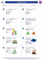 Social Studies - Sixth Grade - Worksheet: Market Economy