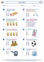 Mathematics - Third Grade - Worksheet: Temperature