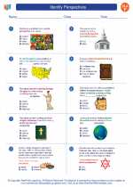 English Language Arts - Sixth Grade - Worksheet: Identify Perspectives