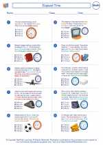 Mathematics - Fifth Grade - Worksheet: Elapsed Time