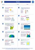 Science - Third Grade - Worksheet: Weather