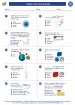 Science - Third Grade - Worksheet: Matter and its properties