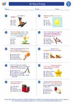 All About Energy. 3rd Grade Science Worksheets, Vocabulary Sets and