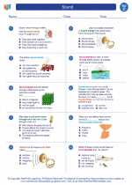 Science - Third Grade - Worksheet: Sound