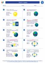 Science - Third Grade - Worksheet: Earth in space