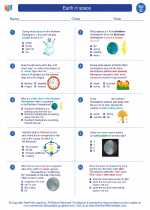 Science - Third Grade - Worksheet: Earth in space