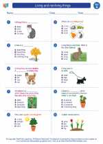 Living And Nonliving Things 1st Grade Science Worksheets And Answer Keys Study Guides And Vocabulary Sets Tennessee Academic Standards