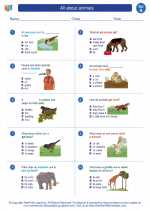 all about animals first grade science worksheets and answer keys study guides and vocabulary sets