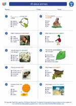 All About Animals First Grade Science Worksheets And Answer Keys Study Guides And Vocabulary Sets Next Generation Science Standards Ngss Comprehensive