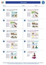 Science - First Grade - Worksheet: Life cycles