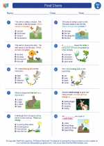 Science - First Grade - Worksheet: Food Chains