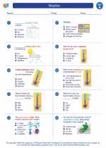 Science - First Grade - Worksheet: Weather