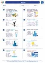 Science - First Grade - Worksheet: Weather