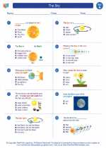 Science - First Grade - Worksheet: The Sky