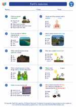 Science - First Grade - Worksheet: Earth's resources