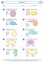 Mathematics - Fifth Grade - Worksheet: Perimeter