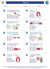 Science - First Grade - Worksheet: Magnets