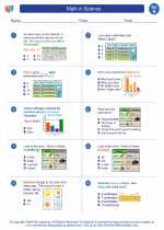 Science - First Grade - Worksheet: Math in Science - 1st grade level