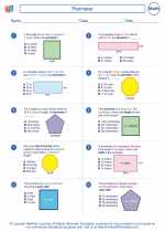 Mathematics - Fifth Grade - Worksheet: Perimeter