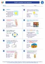 Science - Second Grade - Worksheet: Earth's weather and seasons