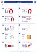 Science - Second Grade - Worksheet: Magnets