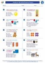 Science - Second Grade - Worksheet: Hands-on lab skills/Science Inquiry