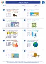 Science - Second Grade - Worksheet: Math in Science - 2nd grade level