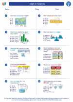 Science - Second Grade - Worksheet: Math in Science - 2nd grade level