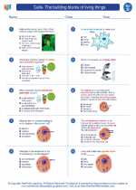 Science - Fourth Grade - Worksheet: Cells- The building blocks of living things