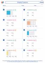 Mathematics - Fifth Grade - Worksheet: Simplify Fractions
