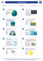 Science - Fourth Grade - Worksheet: Earth's Waters