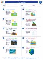 Science - Fourth Grade - Worksheet: Earth's Waters