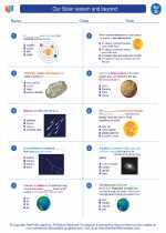 our solar system and beyond 4th grade science worksheets and answer