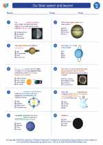 Science - Fourth Grade - Worksheet: Our Solar system and beyond