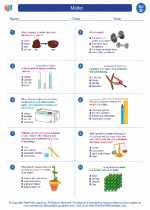 Science - Fourth Grade - Worksheet: Matter