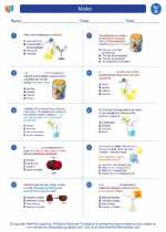 Science - Fourth Grade - Worksheet: Matter