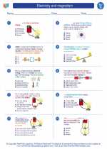 Science - Fourth Grade - Worksheet: Electricity and magnetism