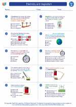 Science - Fourth Grade - Worksheet: Electricity and magnetism