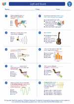 light and sound 4th grade science worksheets and answer keys study guides and vocabulary sets