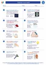 Science in our world. 4th Grade Science Worksheets and Answer keys