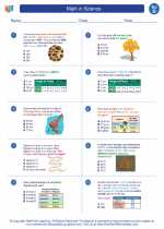 Science - Fourth Grade - Worksheet: Math in Science - 4th grade