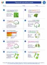 Science - Fifth Grade - Worksheet: Plants with and without seeds