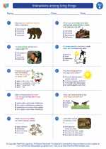 Science - Fifth Grade - Worksheet: Interactions among living things