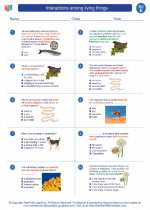 Science - Fifth Grade - Worksheet: Interactions among living things