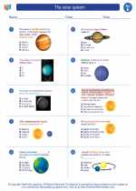 the solar system fifth grade science worksheets and answer keys study