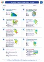Weather, Weather patterns and climate. 5th Grade Science Worksheets and