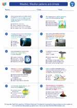 Science - Fifth Grade - Worksheet: Weather, Weather patterns and climate