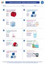 Solids Liquids And Gases 5th Grade Science Worksheets And Answer Key Study Guides And Vocabulary Sets