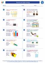 Sound and light energy. 5th Grade Science Worksheets and Answer key ...