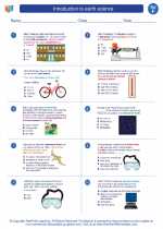 Science - Sixth Grade - Worksheet: Introduction to earth science